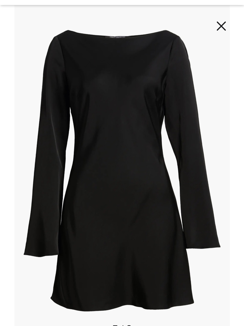 French Connection Black Long-Sleeve Mini Dress - Picture 4 of 11